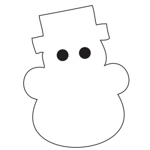 Punkydoodles Small White Snowman 40-ct