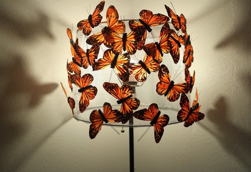 Artificial Butterflies on Clips and Wires