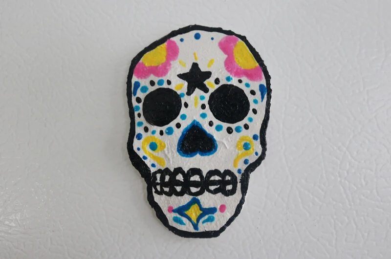 Dallas Cowboys Sugar Skull Magnet Dia De Los Muertos -   Norway