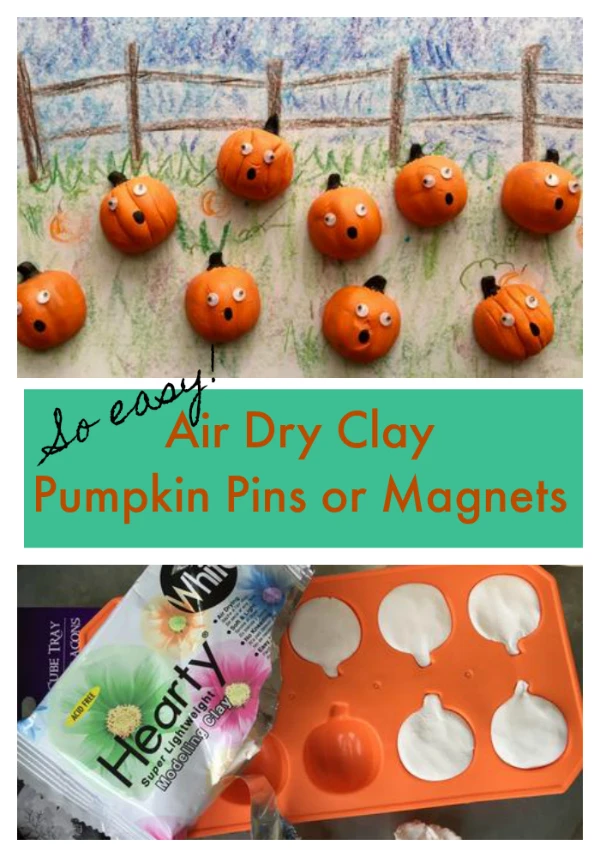 Preschool Pumpkin Magnets Or Pins